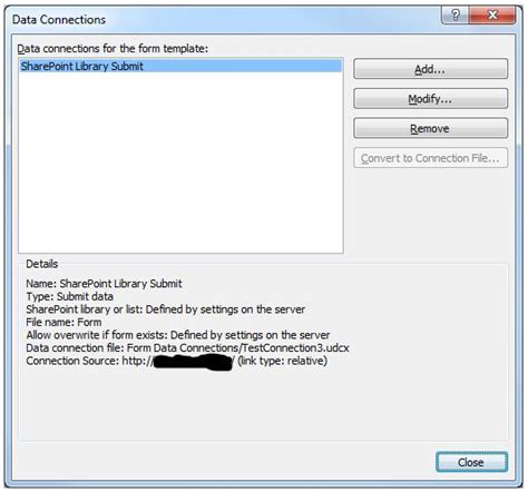 InfoPath Data Connection 的图像结果