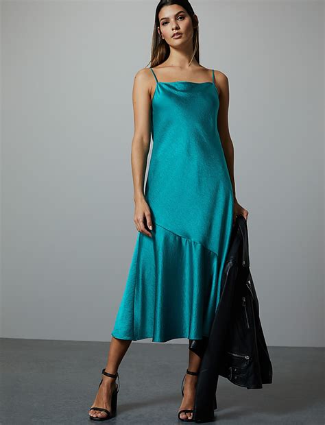 Buy Satin Slip Midi Dress at Marks & Spencer