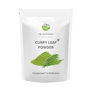 VM Biofarms Curry Leaf Powder, 200 Grams - Premium Dried Curry Leaf ...