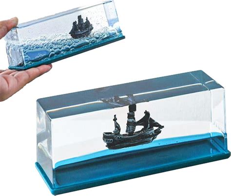 YAGZON Wave Cruise Ship Decoration Unsinkable Titanic Model In A Clear ...