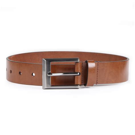 Premium Solid Pure Leather Belt - Tan – BONJOUR