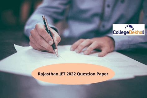 Rajasthan JET 2022 Question Paper: Download PDF for All Sets | CollegeDekho