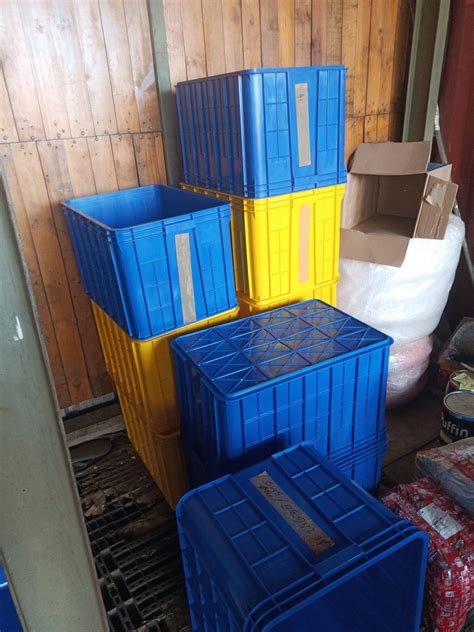 CONTAINER BOX PLASTIK KERANJANG KONTAINER INDUSTRI SERBAGUNA