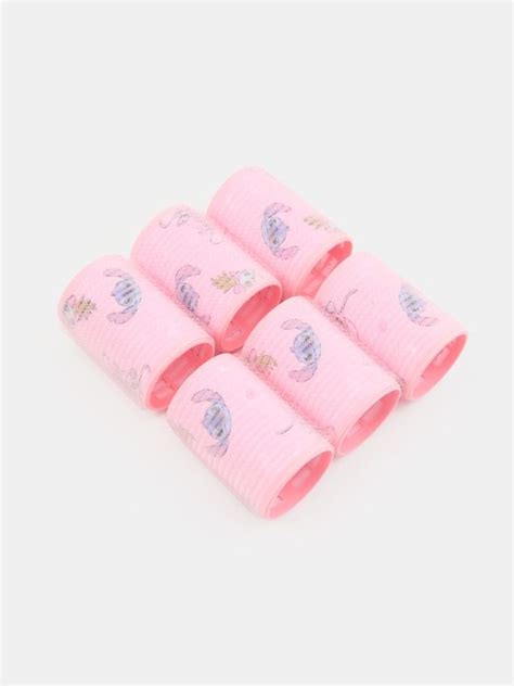 Set de 6 bigudiuri Stitch Culoare roz-pastel - SINSAY - 746ET-03X