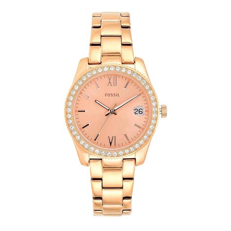 Buy Fossil Analog Rose Gold Dial Women's Watch-ES4318 at Amazon.in