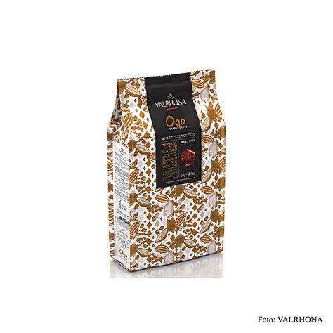 Valrhona OQO, couverture made from whole cocoa beans, 73% cocoa, block ...