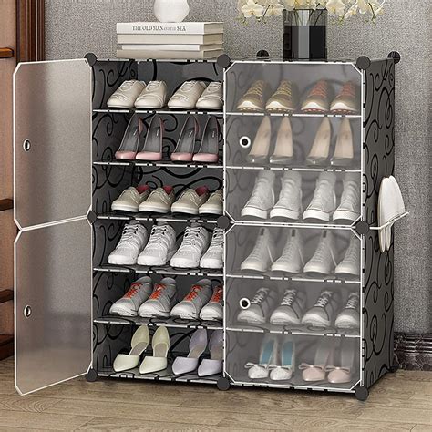 Hoobro Shoe Rack Diy Portable Shoe Rack Organizer Multi Purpose ...
