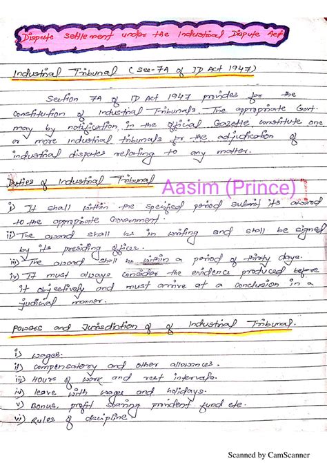 Industrial Law Cases Asim Prince - Bachelors in law and management ...