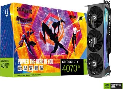 ZOTAC RTX 4070 Ti AMP AIRO Spider-Man: Across The Spider-Verse Bundle ...