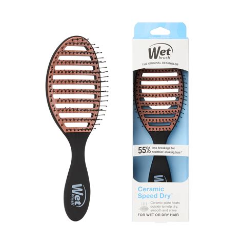 Amazon.com : Wet Brush Ceramic Speed Dry Hair Brush, Black - Vented ...