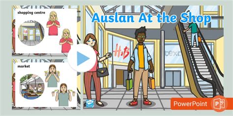 Auslan At the Shop PowerPoint (teacher made) - Twinkl
