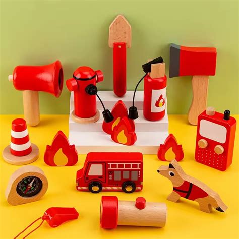 ToyArtsy Firefighter Pretend Playset for Kids Toddler Role Play Toy