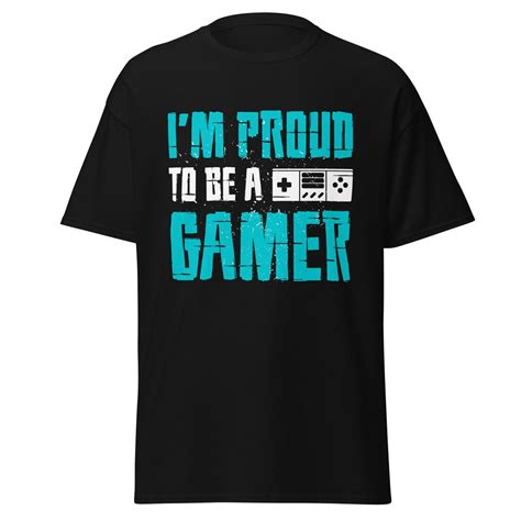 Proud Gamer Men's Classic Tee | Gaming Tees, Gamer Shirts, Video Game ...