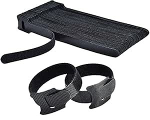 INOVERA (LABEL) 20 Pieces Cable Organizer Hook & Loop Tape - Wire/Cord ...