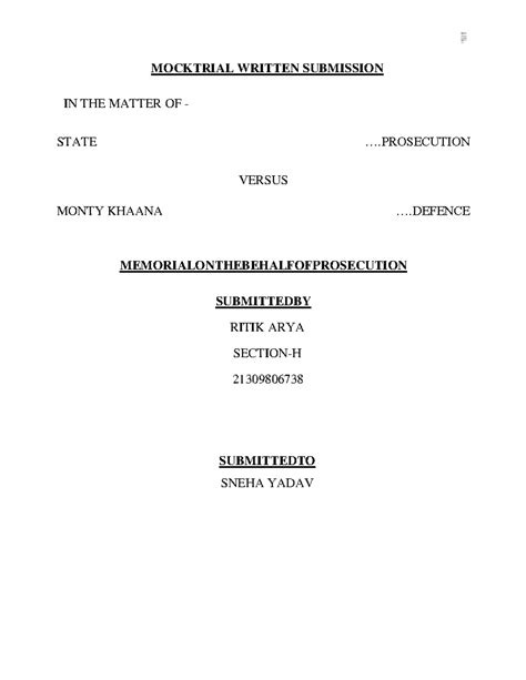 Mock Trial - Written Submission Ritik ARYA - MOCKTRIAL WRITTEN ...