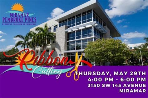Ribbon Cutting for The Chamber, 3150 SW 145 Avenue, Suite 315, Miramar ...