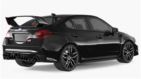 Black Subaru Sedan WRX STI 2021 model - TurboSquid 2018655