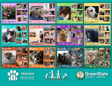 Paw Print 2025 Calendar Winners