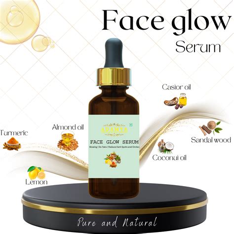 FACE GLOW SERUM FOR GLOWING, DE-TANS AND REDUCE DARK SPOTS AND CIRCLES ...