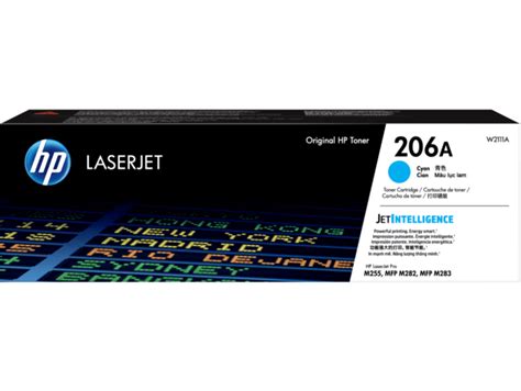 HP 206A Cyan Original LaserJet Toner Cartridge - (W2111A) - Shop HP.com ...