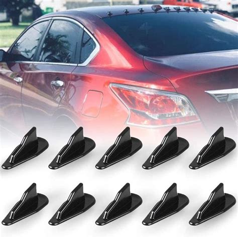 Alpha Racing 10pcs/Set Diffuser Shark Fin Kit Compatible with Spoiler ...