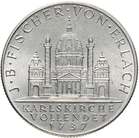 Монета Австрия 2 шиллинга (shillings) 1937 200 лет со дня завершения ...