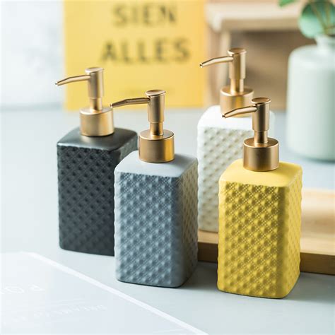 Buy Hand Soap Dispenser Modern Dish Soap Dispenser Countertop 11.84 FL ...