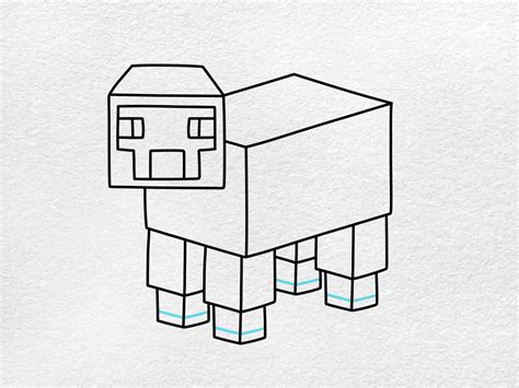 Minecraft Sheep Drawing - HelloArtsy