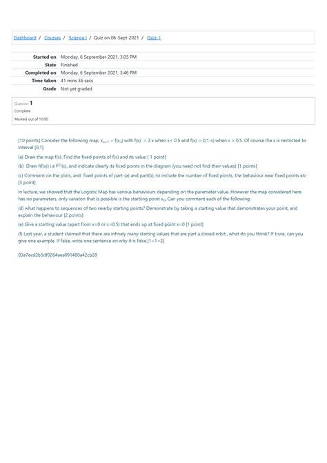 Science quiz 1 - Previous year paper for practicing - Dashboard ...