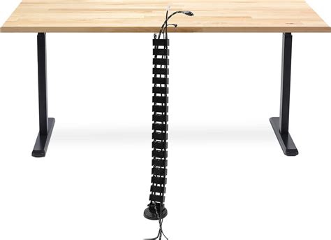 JIN OFFICE Cable Management Spine for Desks| Cable Organizer for Height ...