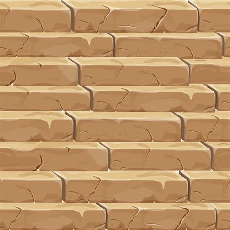 pared de piedra de ladrillos, roca, fondo de juego medieval en estilo de dibujos animados ...