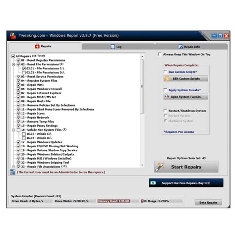 Image result for Windows 1.0 Repair Menu