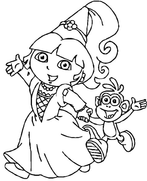 Dora Princess Printable Coloring Pages – From the thousand photos on the net with regards to ...