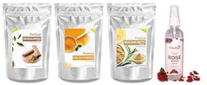 Pankhudi Multani Mitti, Kasturi Turmeric Powder & Sandalwood Powder ...