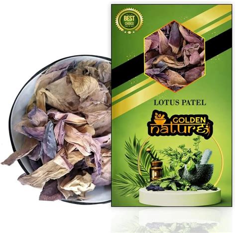 GOLDEN NATURE Sun Dried Natural Lotus Petal - Nelumbo Nucifera - Kamal ...