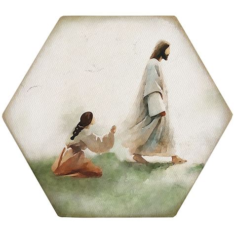 Coaster-Honeycomb-Jesus Healed Woman (4.5 x 3.785) by The Good Shepherd ...