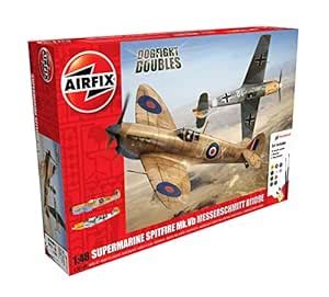 Airfix 148 Supermarine Spitfire Mk.Vb/Messerschmitt Bf109E Gift Set ...