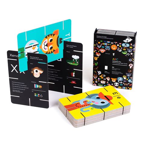 Buy Giantsuper Construct-O-Cards: ABC Alphabet Zoo Interlocking Flash ...
