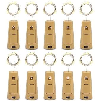 Buy Bottle Cork LED String Light | 2 Meter 20 LEDs | LR44 Battery ...