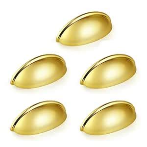 (5 Pack)Probrico Gold Cabinet Handles Bin Cup Drawer Pulls 3 Inch(76mm ...