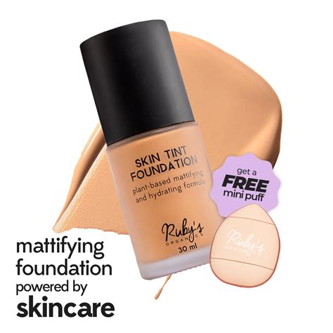 Skin Tint Mattifying Foundation M 02 | Ruby's Organics