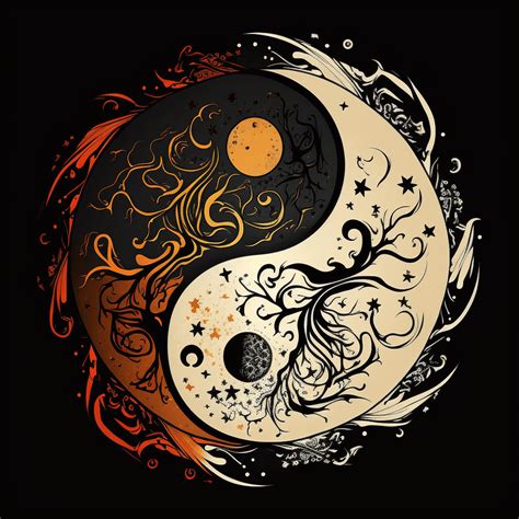 Sun And Moon Yin Yang Tattoo