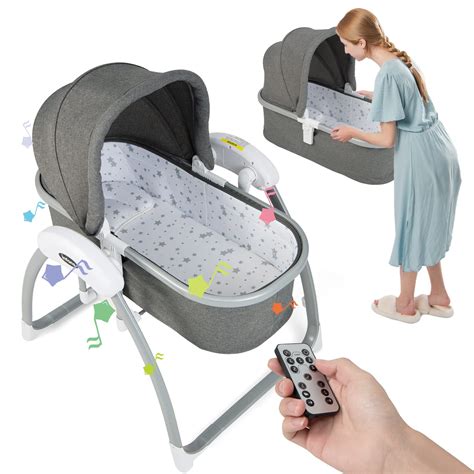 Mua INFANS 2 in 1 Smart Electric Baby Rocking Bassinet, Automatic ...