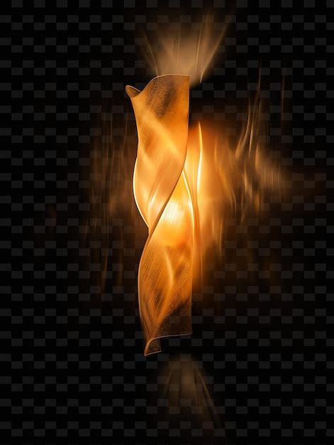 A flame with a flame on a black background | Premium AI-generated PSD