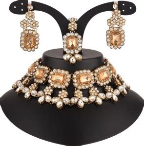 CATALYST Alloy Copper Gold, White Jewellery Set Price in India - Buy ...