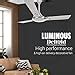 Buy Luminous Deco Premium Deltoid 1200mm Ceiling Fan (Silver Chrome ...