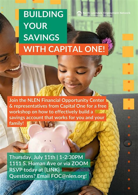 Building Your Savings with NLEN & Capital One!, North Lawndale ...