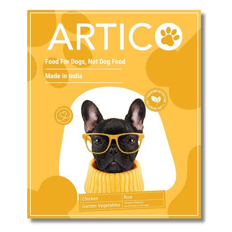 Artico Fresh Dog Food | Chicken and Rice with Garden Vegetables | 500g ...