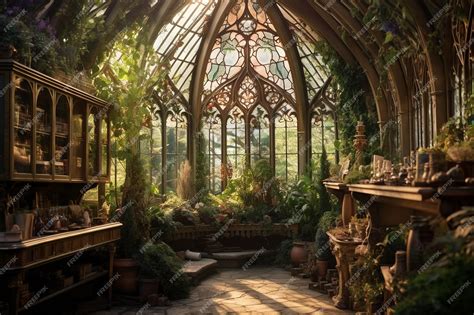Premium AI Image | Enchanted Greenhouse Ai
