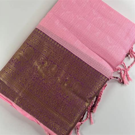 Baby Pink & Maroon – Minakari Saree with Rich Pallu and Border | Q3-00 ...